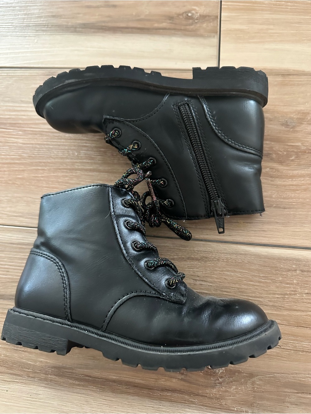Old Navy Blackjack Combat Boots 12 (girls)